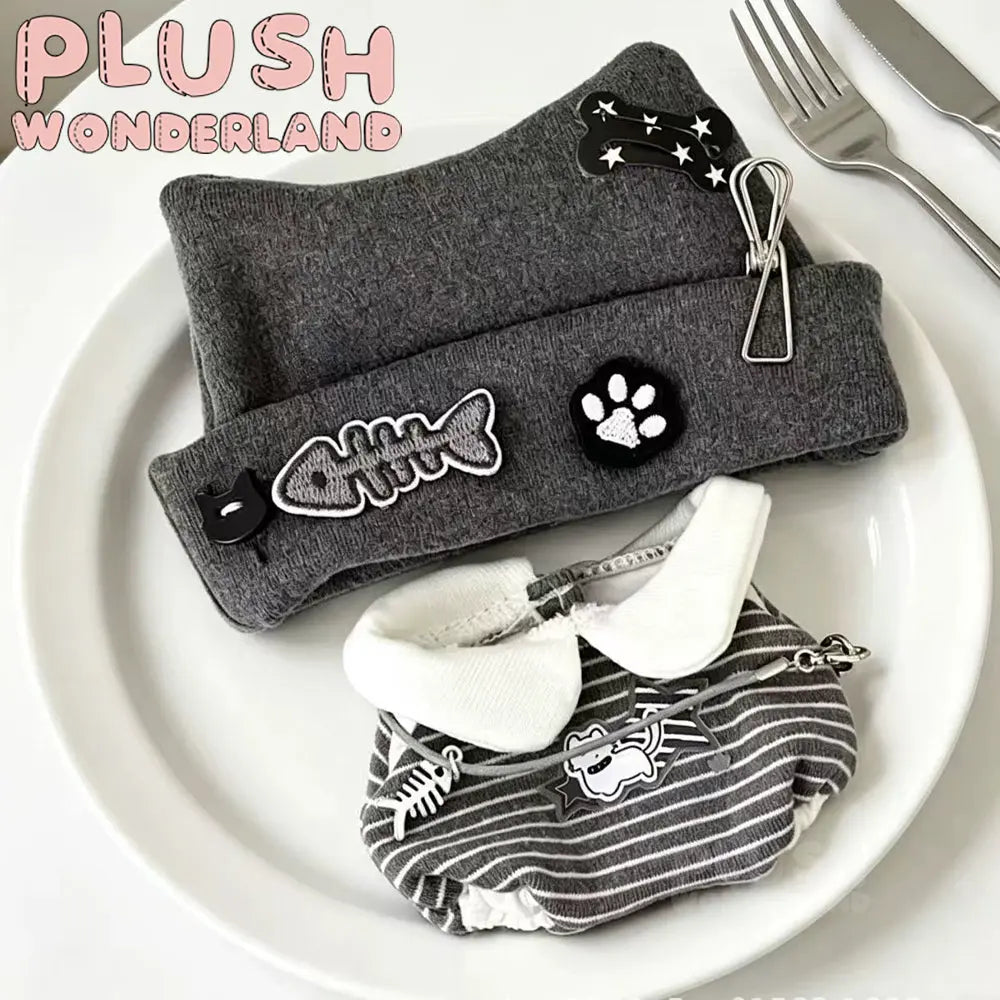 【IN STOCK】PLUSH WONDERLAND Punk Style Cotton Outfit 10/20CM Doll Clothes   【IN STOCK】PLUSH WONDERLAND Punk Style Cotton Outfit 10/20CM Doll Clothes