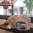 【INSTOCK】PLUSH WONDERLAND White Large Capacity Messenger Bag itaBag