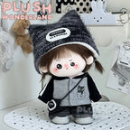 [20CM Doll Clothes] Black‑Grey Cool Sporty Outfit