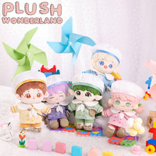 Load image into Gallery viewer, 【In Stock】PLUSH WONDERLAND Yellow / Green / Purple / Pink Preschool Uniform Cute Plushies Plush Cotton Doll Clothes 20 CM
