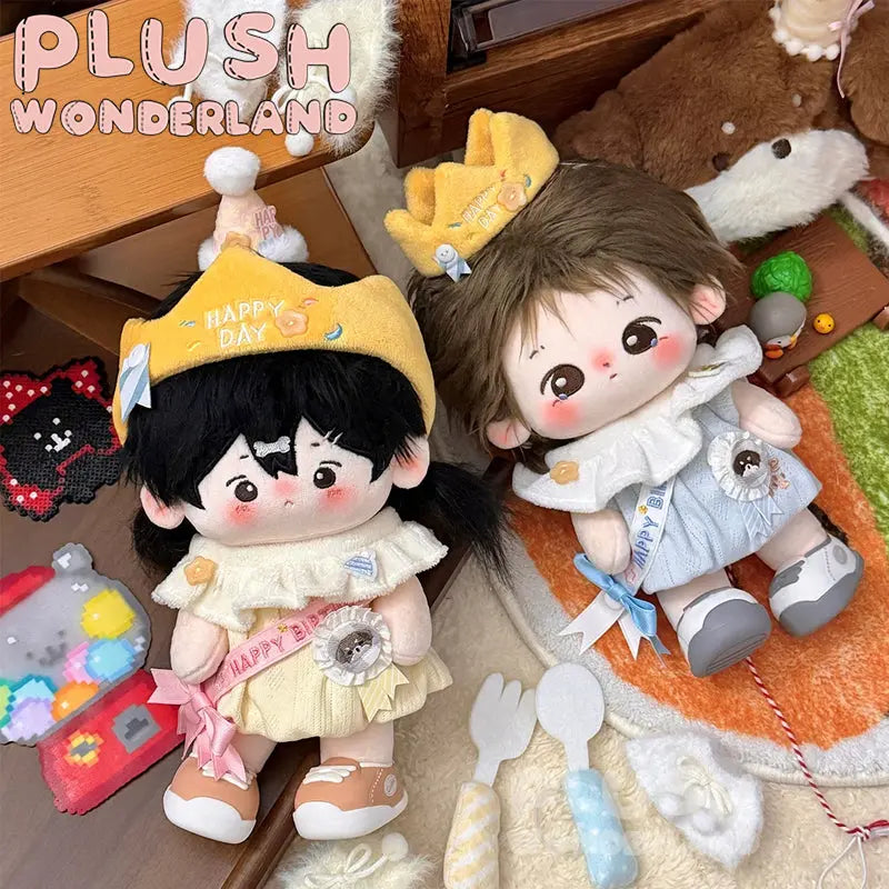 【INSTOCK】PLUSH WONDERLAND Fluffy Birthday Party 10/20CM Doll Clothes   【INSTOCK】PLUSH WONDERLAND Fluffy Birthday Party 10/20CM Doll Clothes