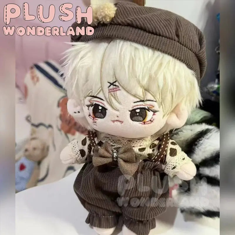 【INSTOCK】PLUSH WONDERLAND polka dot overalls Set 20CM Doll Clothes   【INSTOCK】PLUSH WONDERLAND polka dot overalls Set 20CM Doll Clothes