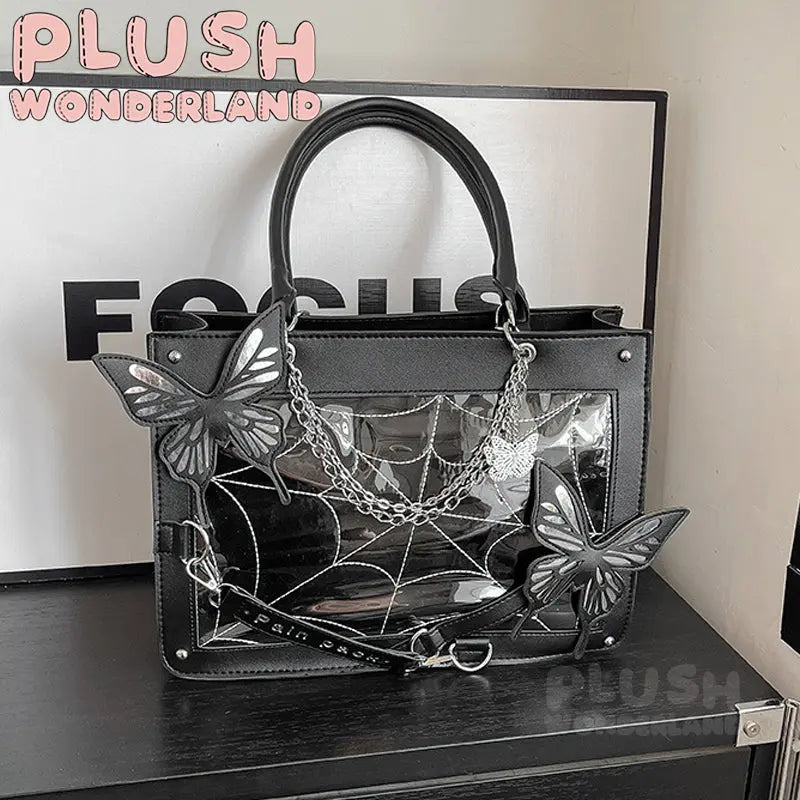 [Ita Bag] Dark‑Style Maze Butterfly Tote Ita‑Bag