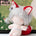 10CM Red Ears （White rubber band）