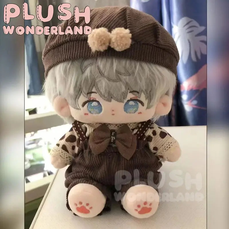 【INSTOCK】PLUSH WONDERLAND polka dot overalls Set 20CM Doll Clothes   【INSTOCK】PLUSH WONDERLAND polka dot overalls Set 20CM Doll Clothes