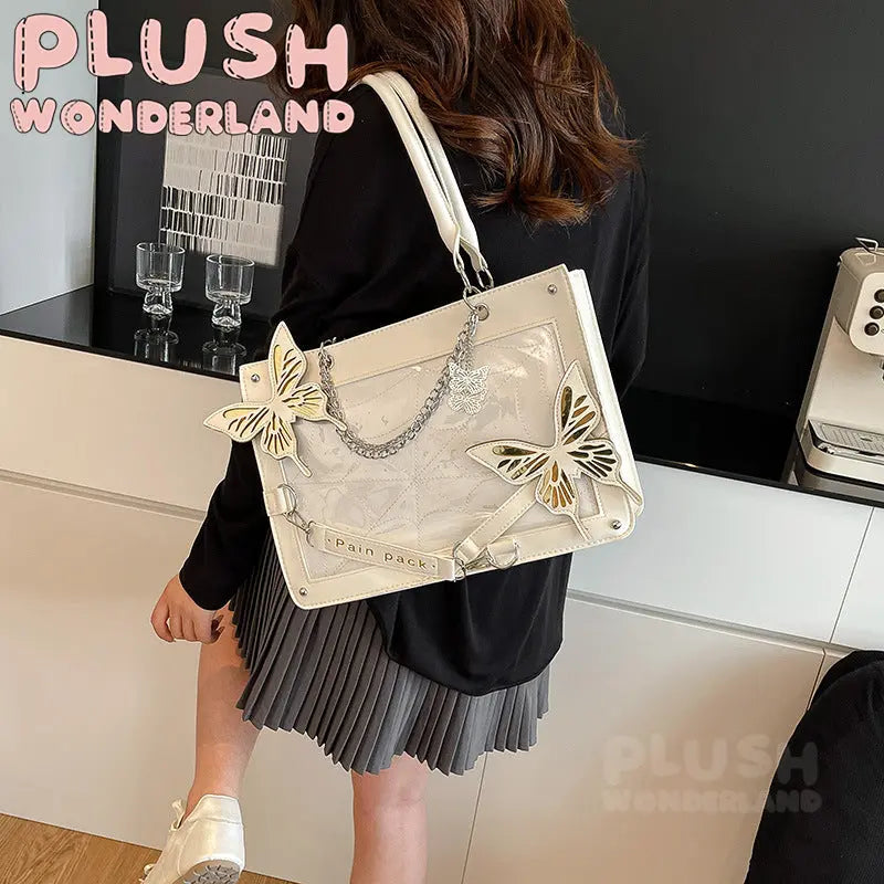 [Ita Bag] Dark‑Style Maze Butterfly Tote Ita‑Bag