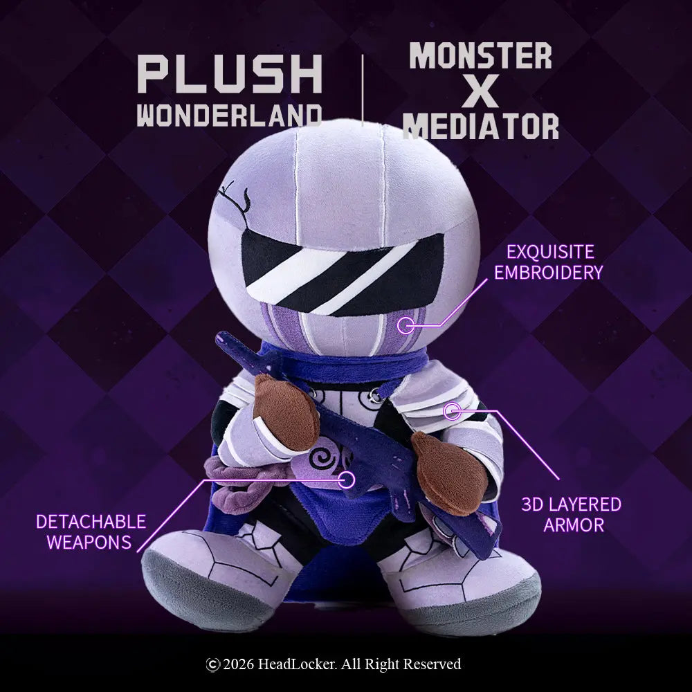 【VORVERKAUF】【Autorisiert】PLUSH WONDERLAND Monster X Mediator Knight Plüschtier aus Baumwolle
