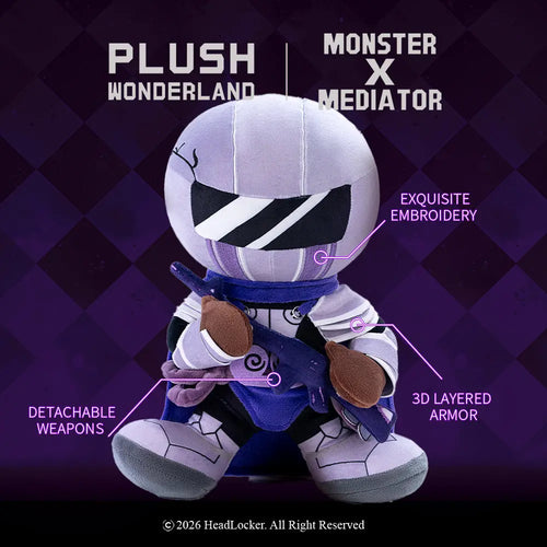 【PRESALE】【Authorized】PLUSH WONDERLAND Monster X Mediator Knight Plushie Cotton Doll   【PRESALE】【Authorized】PLUSH WONDERLAND Monster X Mediator Knight Plushie Cotton Doll