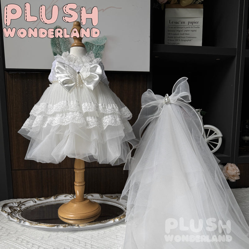 【INSTOCK】PLUSH WONDERLAND White Wedding Dress Set 20CM Doll Clothes