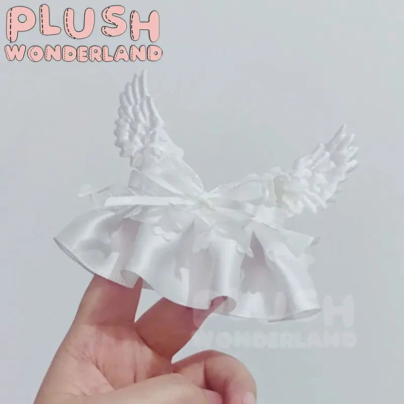 【INSTOCK】PLUSH WONDERLAND Pure White Camisole Cake Dress Set 10CM Doll Clothes