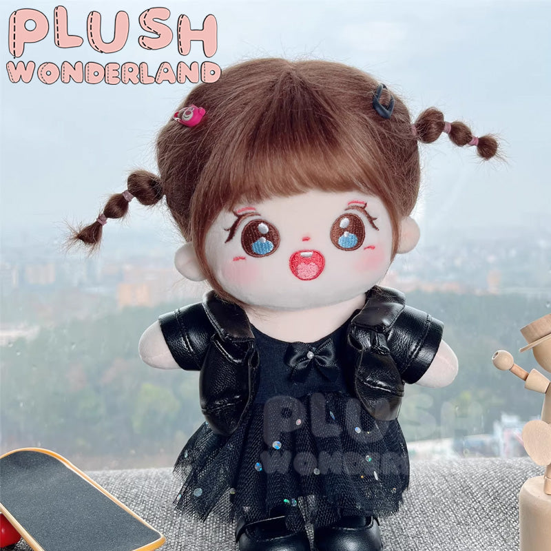 【INSTOCK】PLUSH WONDERLAND Glossy Leather Jacket Set 20CM Doll Clothes