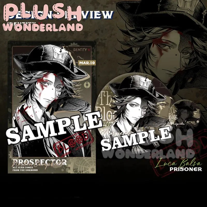 【INSTOCK】PLUSH WONDERLAND Battle-Damaged Series Gold powder Badges - plushwonderland