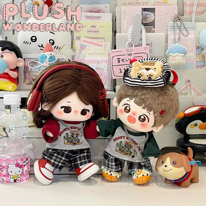 【INSTOCK】PLUSH WONDERLAND Retro Casual Suit Set 20CM Doll Clothes