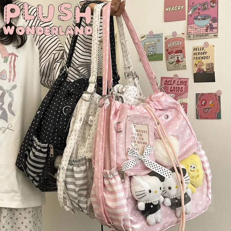 [Ita Bag] Cartoon Dual‑Use Backpack Crossbody Ita‑Bag