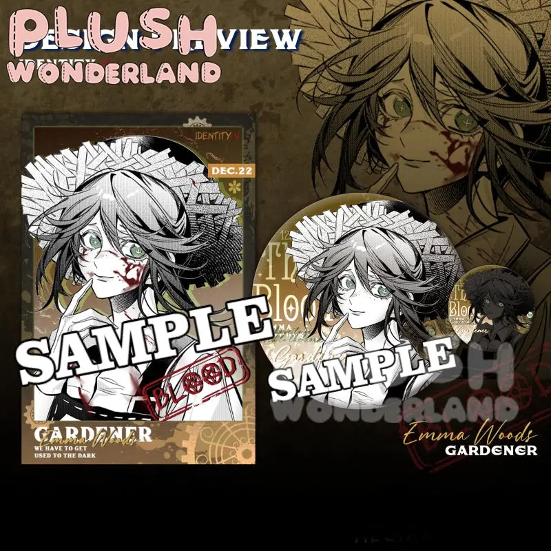 【INSTOCK】PLUSH WONDERLAND Battle-Damaged Series Gold powder Badges - plushwonderland