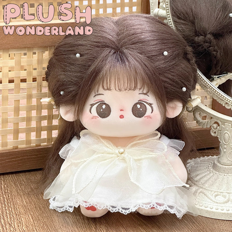 【SOFORT VERFÜGBAR】PLUSH WONDERLAND Weißes Spitzenkleid für 10/20 cm Puppenkleidung