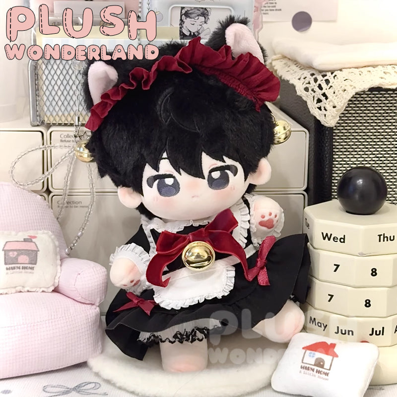 【IN STOCK】PLUSH WONDERLAND Black Cat Maid Outfit 20CM Doll Clothes