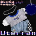 【INSTOCK】PLUSH WONDERLAND Chain sweatshirt and jeans Set 20CM Doll Clothes