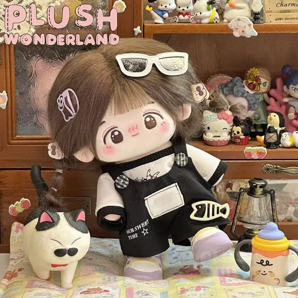 【INSTOCK】PLUSH WONDERLAND Cute Overalls Outfit 20CM Doll Clothes   【INSTOCK】PLUSH WONDERLAND Cute Overalls Outfit 20CM Doll Clothes