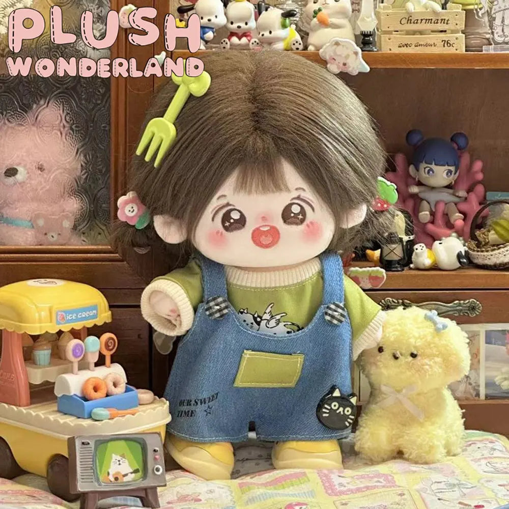 【INSTOCK】PLUSH WONDERLAND Cute Overalls Outfit 20CM Doll Clothes   【INSTOCK】PLUSH WONDERLAND Cute Overalls Outfit 20CM Doll Clothes