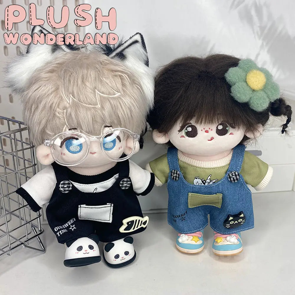 【INSTOCK】PLUSH WONDERLAND Cute Overalls Outfit 20CM Doll Clothes   【INSTOCK】PLUSH WONDERLAND Cute Overalls Outfit 20CM Doll Clothes