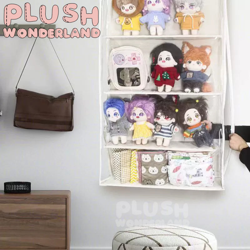 【In Stock】PLUSH WONDERLAND 20cm Plushies Cotton Doll Storage Wall Hanging Zipper Dustproof Transparent Wall Hanging Bag Display