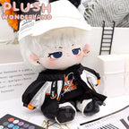 【Auf Lager】Plüschtierkleidung aus dem Wunderland – Cooles, stylisches Outfit, schwarz, 20 cm, Puppenkleidung