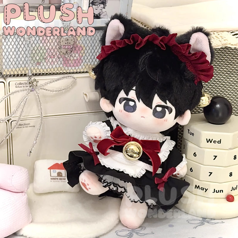 【IN STOCK】PLUSH WONDERLAND Black Cat Maid Outfit 20CM Doll Clothes