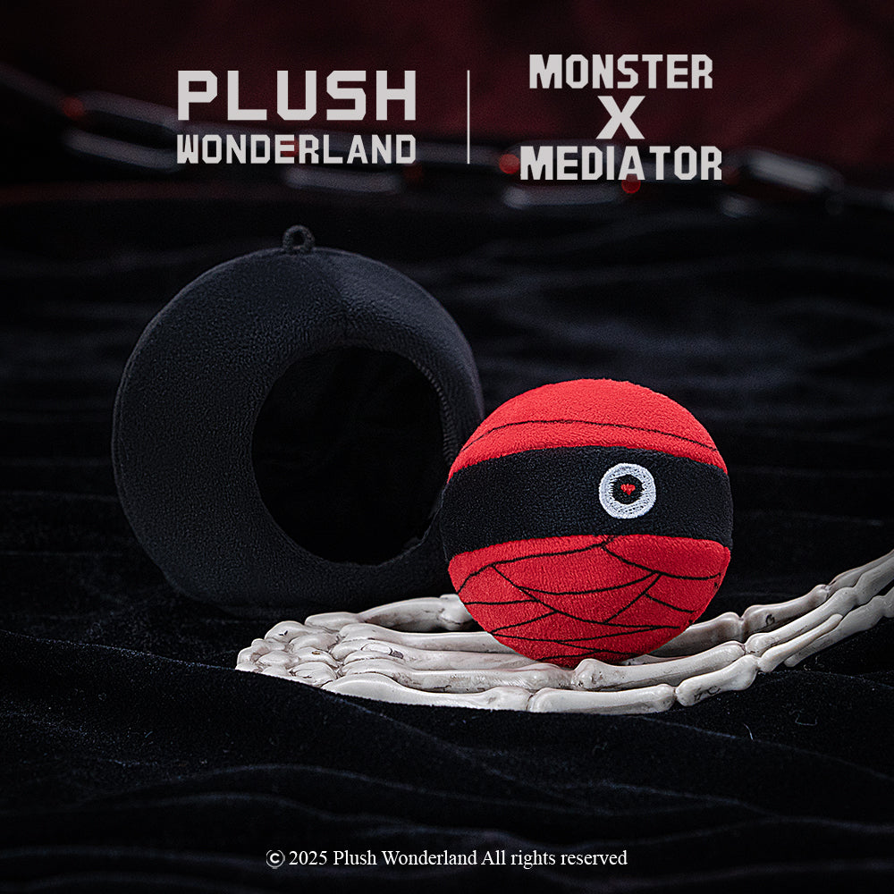 【VORVERKAUF】【Autorisiert】PLUSH WONDERLAND Monster X Mediator NauseAxe404 Plüschtier-Anhänger Dekompressionsball Anti-Stress 