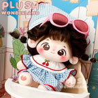 【Auf Lager】Plüsch-Wunderland-Kirschkleid, Plüschpuppenkleidung aus Baumwolle, 10 cm/20 cm