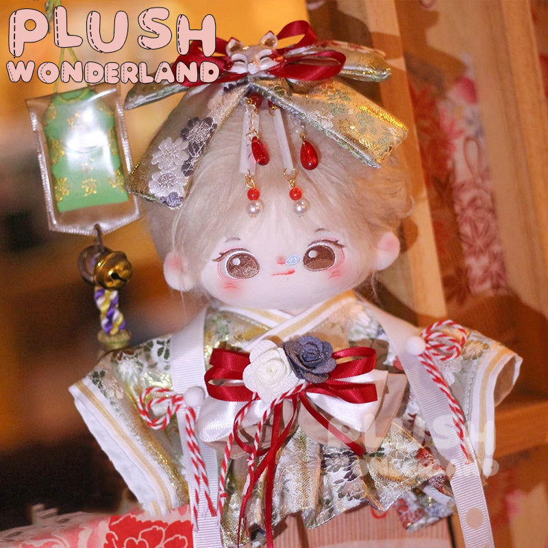 【In Stock】PLUSH WONDERLAND Japanese Kimono Flower Girl Plushies Cotton Doll Clothes 20CM
