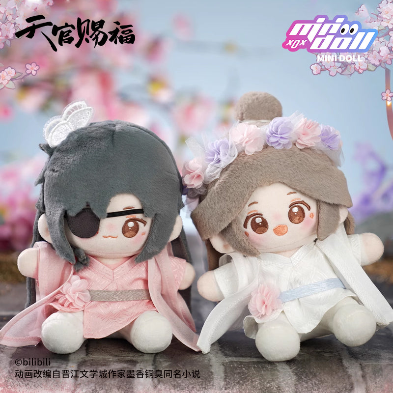 【PRESALE】PLUSH WONDERLAND Heaven Official's's Blessing Hua Cheng/Xie Lian Plush Cotton 15CM Sitting Posable Doll Qbaby Splendid Flower Series