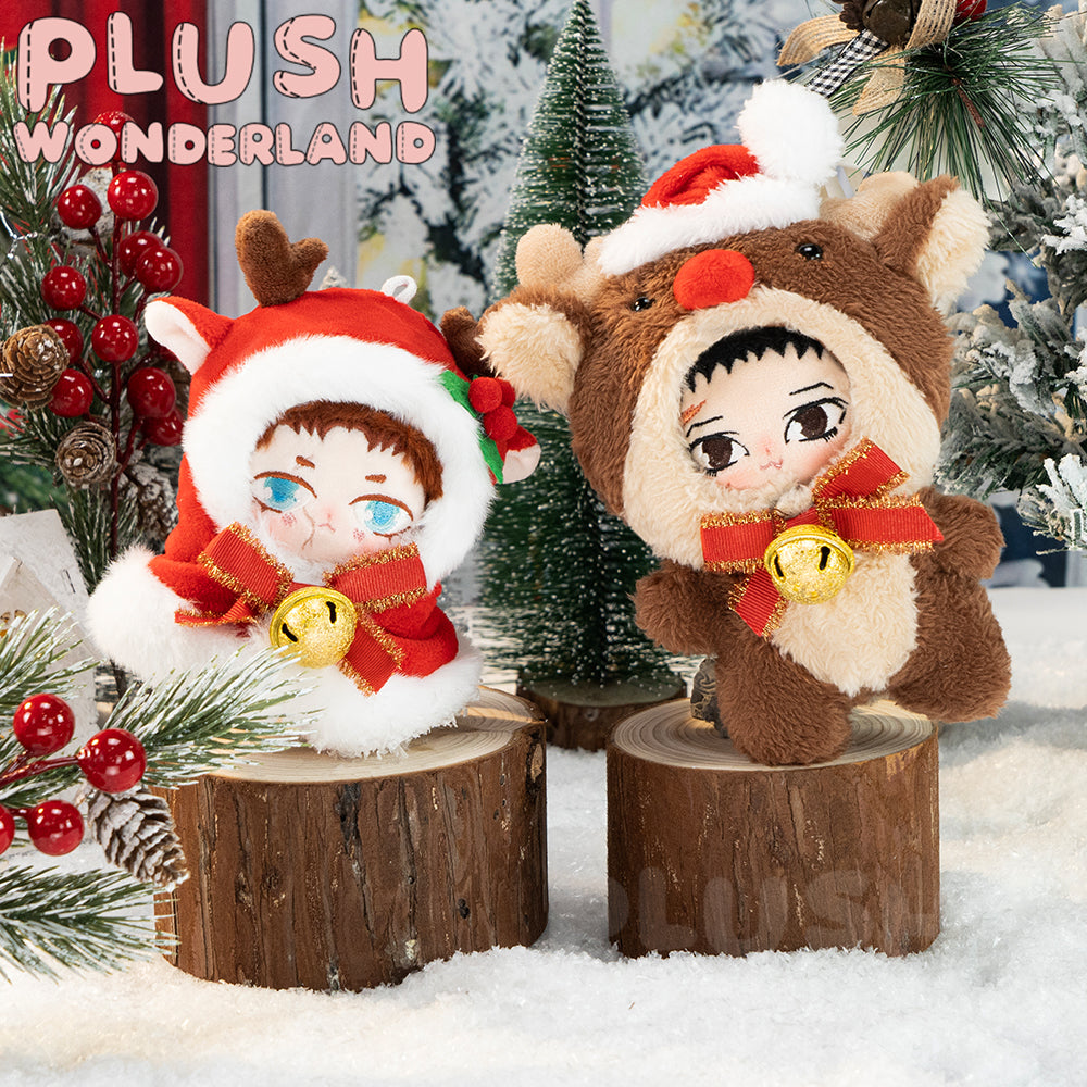 【IN STOCK】PLUSH WONDERLAND Christmas Cape/ Elk /Snowman Cotton Doll Clothes 10CM Keychain