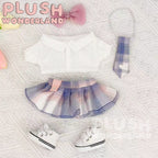 【INSTOCK】PLUSH WONDERLAND Plaid Skirt Suit 20CM Doll Clothes