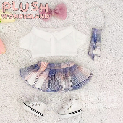 【INSTOCK】PLUSH WONDERLAND Plaid Skirt Suit 20CM Doll Clothes