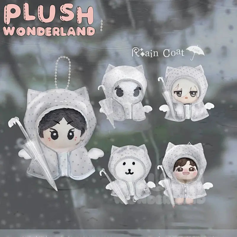 【INSTOCK】PLUSH WONDERLAND Transparent raincoat 10CM Doll Clothes