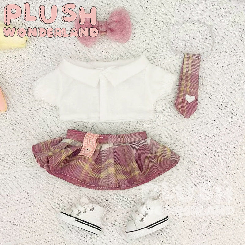 【INSTOCK】PLUSH WONDERLAND Plaid Skirt Suit 20CM Doll Clothes