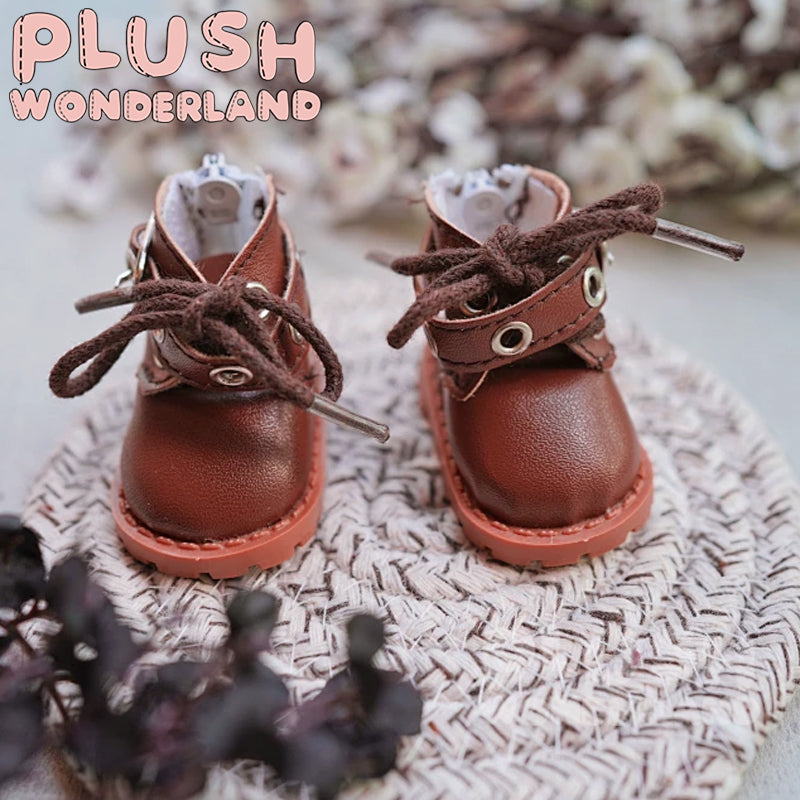 【INSTOCK】PLUSH WONDERLAND Decorative Leather Boots 20CM Shoes