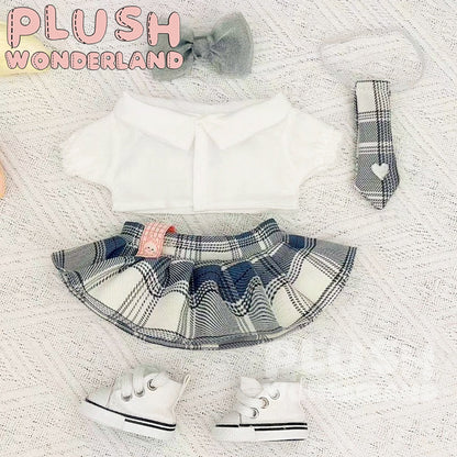【INSTOCK】PLUSH WONDERLAND Plaid Skirt Suit 20CM Doll Clothes