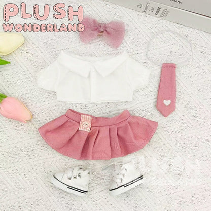 【INSTOCK】PLUSH WONDERLAND Plaid Skirt Suit 20CM Doll Clothes