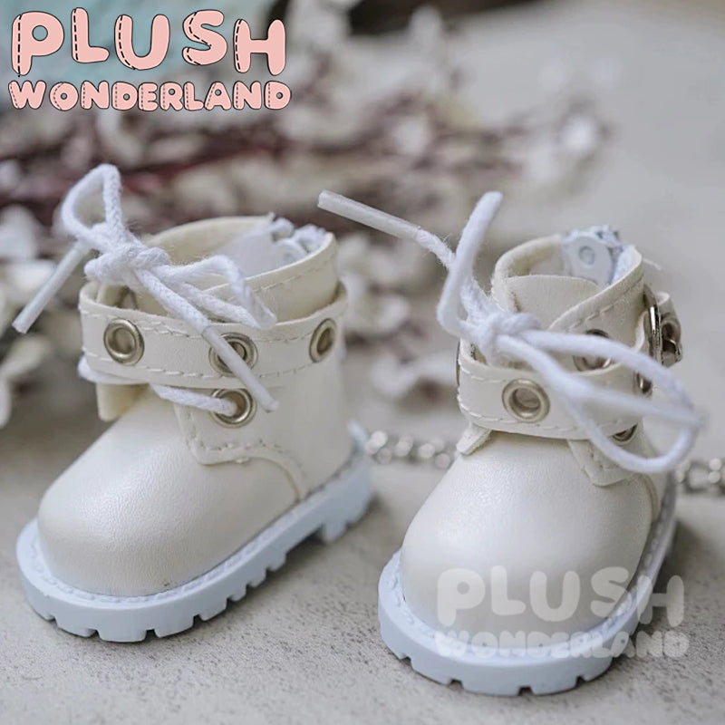 【INSTOCK】PLUSH WONDERLAND Decorative Leather Boots 20CM Shoes