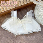 【SOFORT VERFÜGBAR】PLUSH WONDERLAND Weißes Spitzenkleid für 10/20 cm Puppenkleidung
