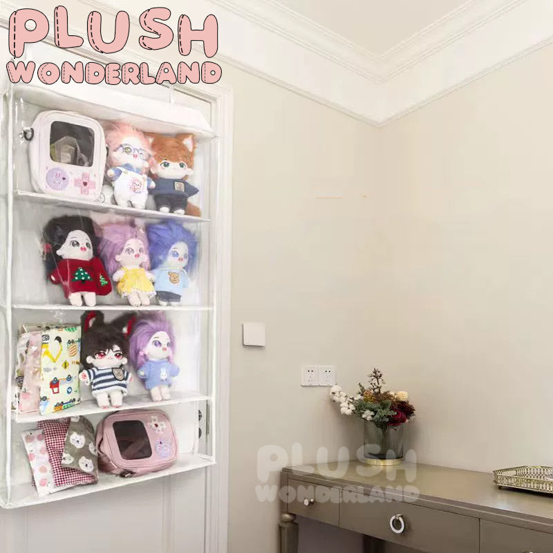 【In Stock】PLUSH WONDERLAND 20cm Plushies Cotton Doll Storage Wall Hanging Zipper Dustproof Transparent Wall Hanging Bag Display