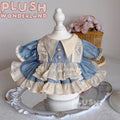 【INSTOCK】PLUSH WONDERLAND Blue Vintage Dress 20CM Doll Clothes