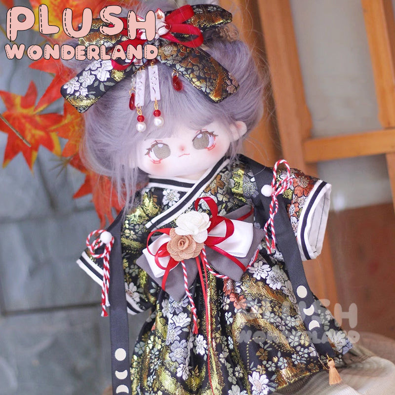 【In Stock】PLUSH WONDERLAND Japanese Kimono Flower Girl Plushies Cotton Doll Clothes 20CM