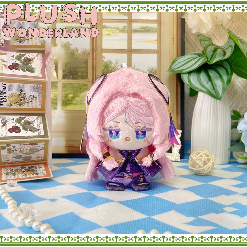 【Auf Lager】Plüschtier „Wunderland“ mit rot-blauen Haaren, 10 cm, aus Baumwolle, Schlüsselanhänger