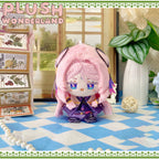 【Auf Lager】Plüschtier „Wunderland“ mit rot-blauen Haaren, 10 cm, aus Baumwolle, Schlüsselanhänger