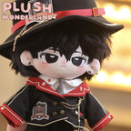 【In Stock】PLUSH WONDERLAND Dark Night Rose Red and Black Uniform Plush Cotton Doll Clothes 20 CM