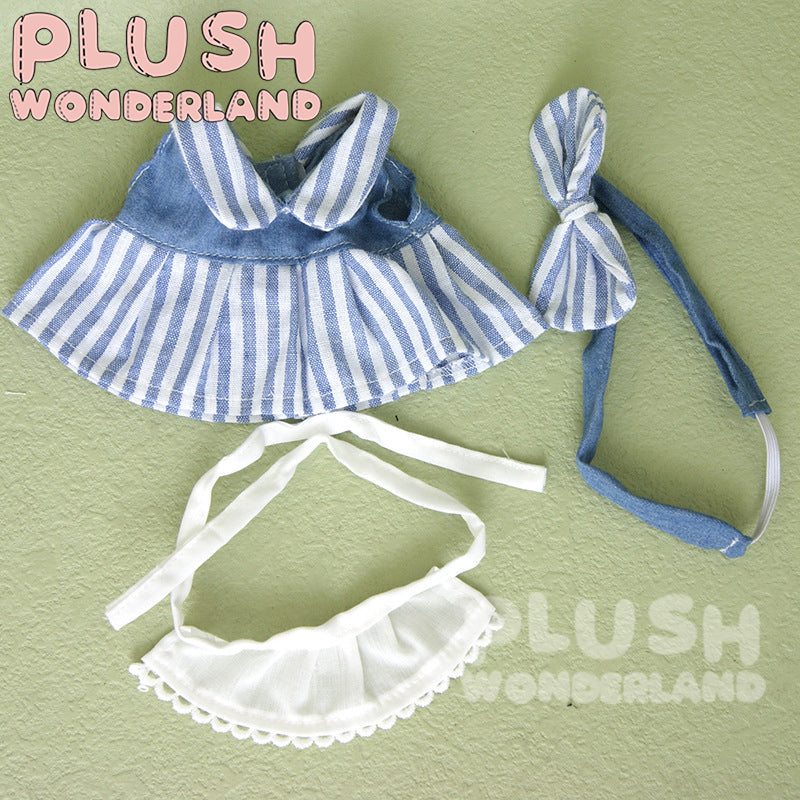 【INSTOCK】PLUSH WONDERLAND Blue Striped Suit 20CM Doll Clothes