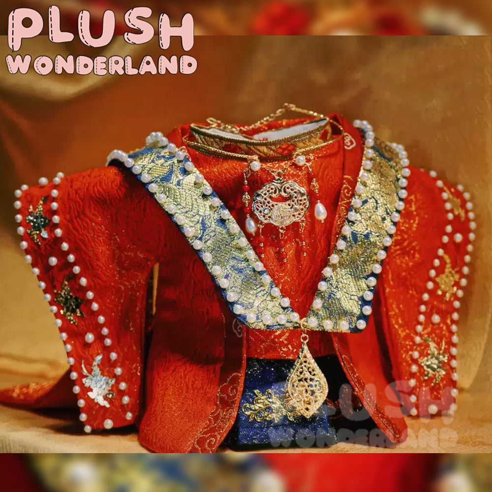 【PRESALE】PLUSH WONDERLAND Ming Dynasty Phoenix Crown and Embroidered Robe Set 20CM Doll Clothes